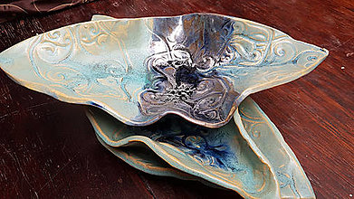 Nádoby - Keramika, Koráby Aqua - 12458445_