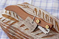 Príbory, varešky, pomôcky - Drevko - nožík na narezávanie chleba / slivka - 12459008_