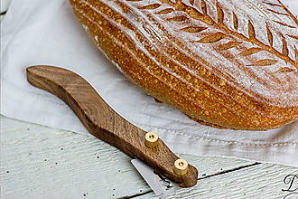 Príbory, varešky, pomôcky - Drevko - nožík na narezávanie chleba / orech (bez gravírovania) - 12458981_