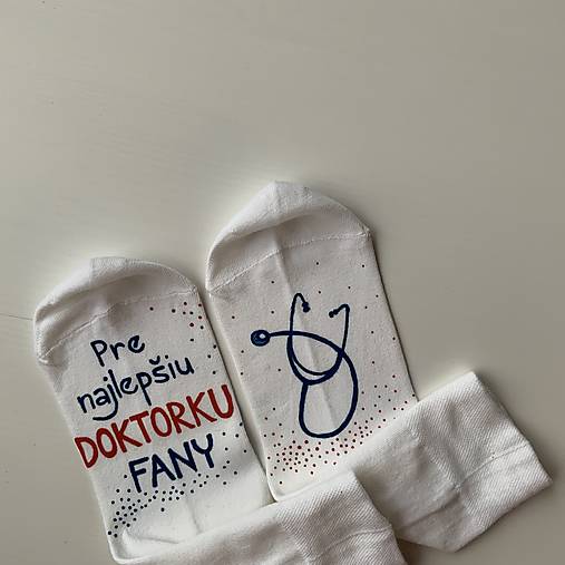 Maľované ponožky (pre najlepšiu doktorku s menom 1)