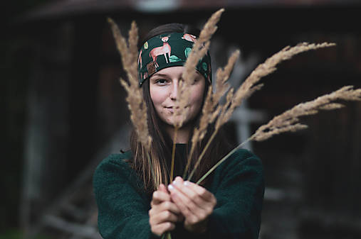 Čiapky, čelenky, klobúky - Športová čelenka My deer - 12454964_