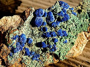 Minerály - Azurit Malachit Špania Dolina - 12463311_