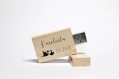 Papiernictvo - DREVENÉ USB_NAŠE DIEŤATKO II - 12462247_