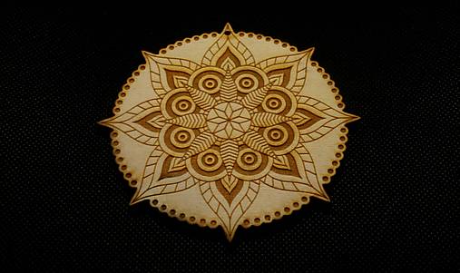 Dekorácie - Mandala na stenu "kvet" (Priemer: 10cm) - 12462607_