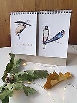 Papiernictvo - Kalendár 2021 Vtáky (A5 tlačená forma) - 12461659_