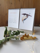Papiernictvo - Kalendár 2021 Vtáky (A5 tlačená forma) - 12461663_