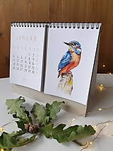 Papiernictvo - Kalendár 2021 Vtáky (A5 tlačená forma) - 12461669_