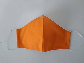 Rúška - Rúško tvarované oranžové dvojvrstvové - 12466631_