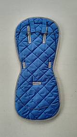 Detský textil - Podložka do kočíka PEG PEREGO 100% Merino TOP SUPER WASH ELEGANT ROYAL BLUE kráľovská modrá - 12468227_