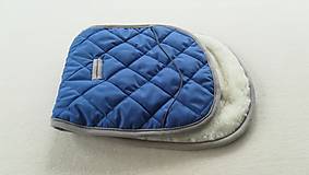 Detský textil - Podložka do kočíka PEG PEREGO 100% Merino TOP SUPER WASH ELEGANT ROYAL BLUE kráľovská modrá - 12468239_