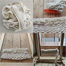 Textil - Prírodné 100% Ovčie runo MERINO na tvorenie tkanych koberčekov, na tapisérie, na dekorácie, na makramé, upcycling - 12469417_