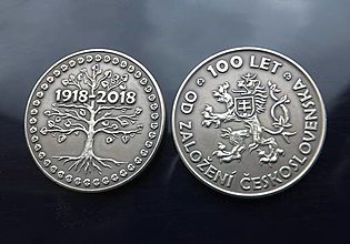 Iné doplnky - 100 let – Pamätná medaila - 12467364_