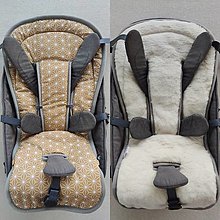 Detský textil - Joolz GEO Joolz Day 3 Seat Liner YELLOW / Podložka do kočíka ORIGAMI MUSTARD YELLOW AND White - 12473990_