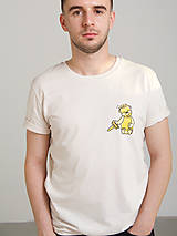 Topy, tričká, tielka - Vianočné tričko MACKO MEDÍK (UNISEX) - 12472488_