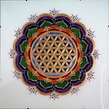 Obrazy - Mandala Kvet života - čakrová - 12475852_