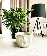 Dekorácie - Betónový kvetináč pre izbové rastliny "Loft&Leaf" veľ.M - 12476451_