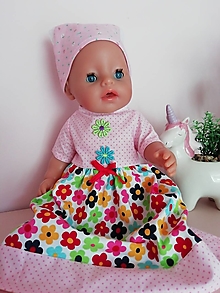 Hračky - Šaty pre bábiku Baby born v 43 cm - 12481419_