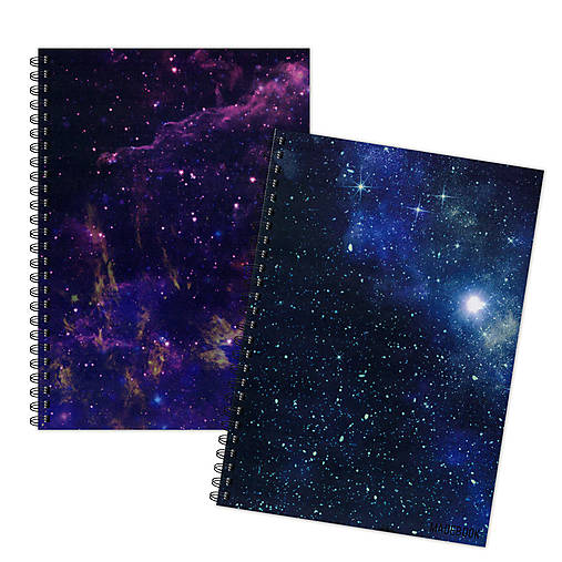 Papiernictvo - MADEBOOK 2 x špirálový zošit A5 - VESMÍR ôsmy - 12483242_