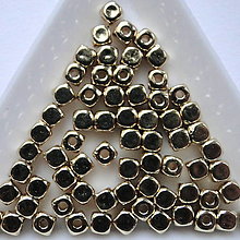 Korálky - Kocka plast-20ks (4mm-KC gold/zlatá) - 12482398_