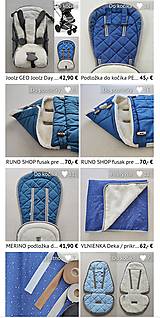 Detský textil - Podložka do kočíka PEG PEREGO 100% Merino TOP SUPER WASH ELEGANT ROYAL BLUE kráľovská modrá - 12481826_