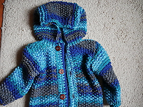 Detské oblečenie - svetrík s kapucňou - 12480461_