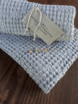 Úžitkový textil - Ľanová osuška a uterák Grey - 12483075_