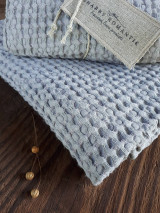 Úžitkový textil - Ľanová osuška a uterák Grey - 12483076_