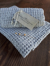 Úžitkový textil - Ľanová osuška a uterák Grey - 12483077_