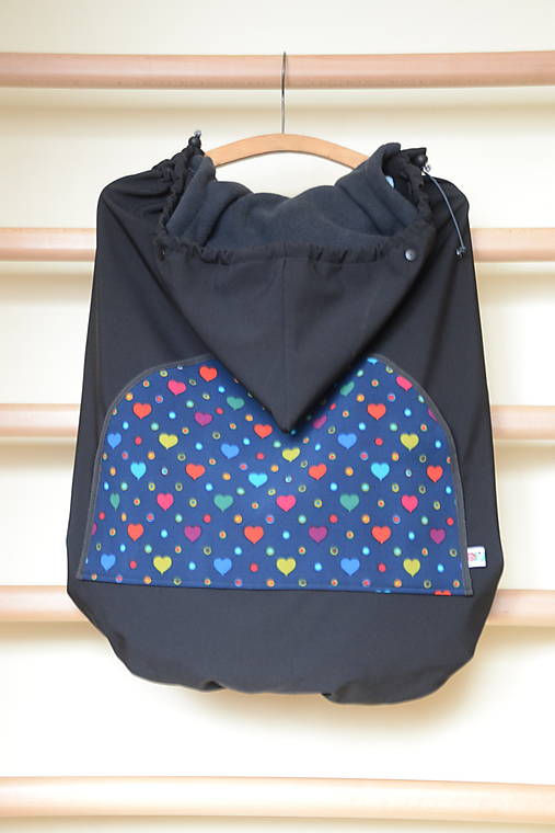 Detský textil - SOFTSHELLová ochranná kapsa s odopínateľným flisom - 12486491_