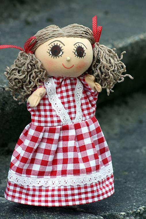 Hračky - Maňuška. Bábika panenka Barborka. - 12486436_