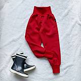Detské oblečenie - Softshellové nohavice červené prechodné (letné) - 12487079_