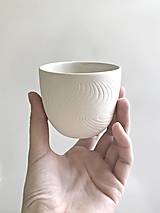 Nádoby - Porcelánový pohár (Biela) - 12488849_