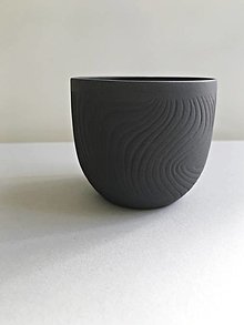 Nádoby - Porcelánový pohár (Čierna) - 12488925_