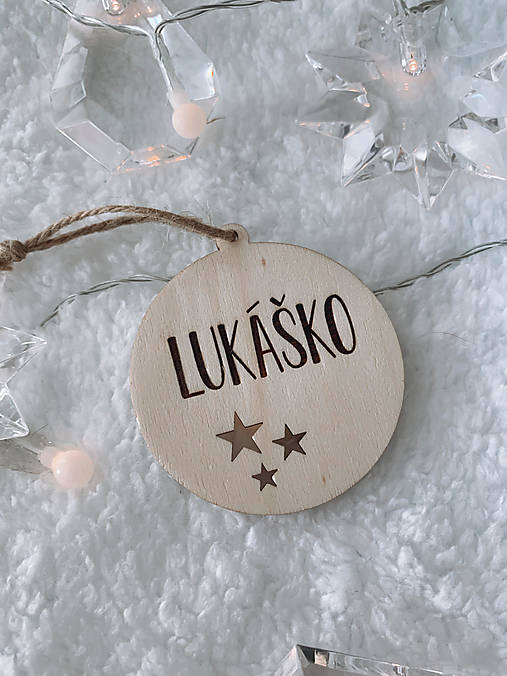 Dekorácie - Vianočná ozdoba s menom hviezdičky - 12491051_