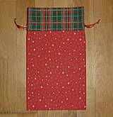 Úžitkový textil - Mikulášske/vianočné vrecúška na drobnosti (rozmer cca 30 x 17,50 cm) - 12492530_