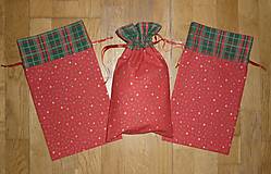 Úžitkový textil - Mikulášske/vianočné vrecúška na drobnosti (rozmer cca 30 x 17,50 cm) - 12492533_