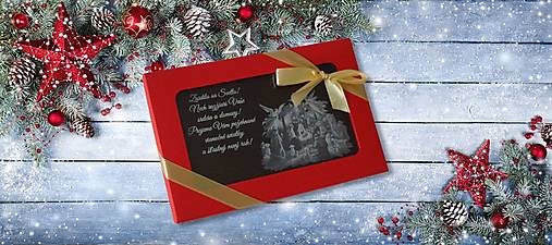 Sladkosti - Vianočná čokopohľadnica, VZOR 03 - 12490241_