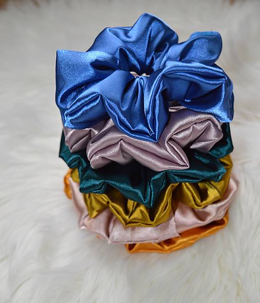Ozdoby do vlasov - Gumička do vlasov-scrunchie - 12492800_