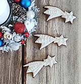 Dekorácie - Vianočné čipkované perníky biele (Prasiatko PF2021) - 12494352_