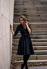 Šaty - MIA, košilové šaty s narameníky, černé (42) - 12499515_