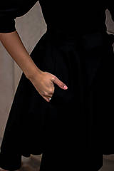 Šaty - MIA, košilové šaty s narameníky, černé (42) - 12499536_