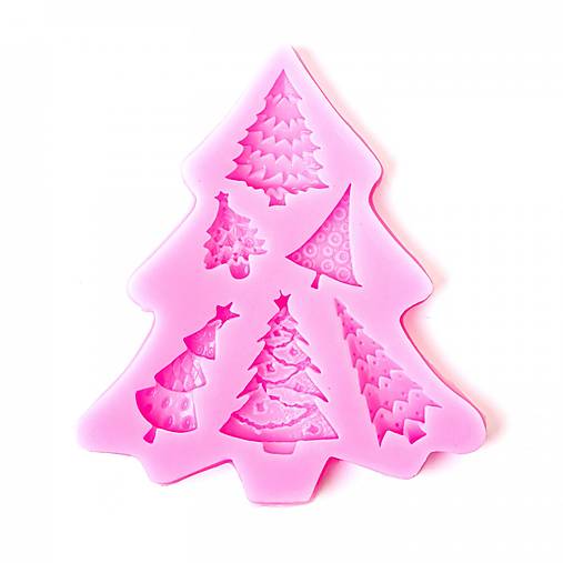  - Silikónová forma, vianočný stromček, 10,5x9,5 cm - 12497093_