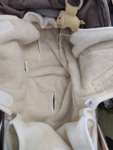 Detský textil - VLNIENKA Fusak do kočíka zo 100% ovčej vlny MERINO top super wash ARTCIC - 12494873_