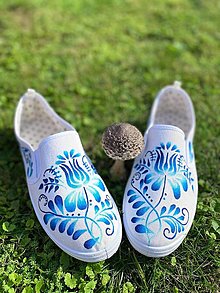 Ponožky, pančuchy, obuv - ♥ Ručne maľované tenisky ♥ - 12498810_
