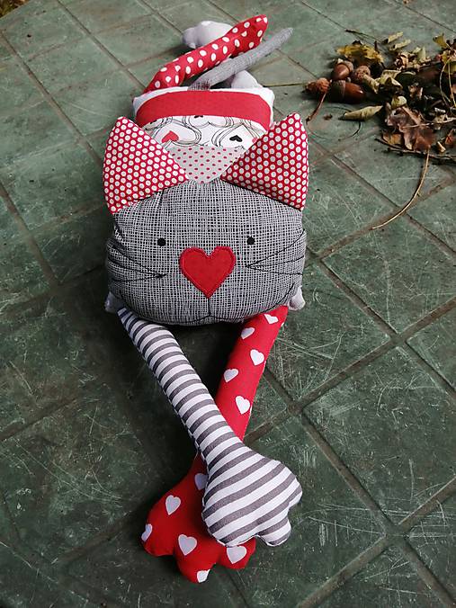 Hračky - Lenivá mačička (Leonard) - 12497972_