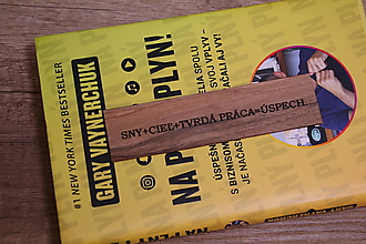 Papiernictvo - Drevená Motivačná záložka Wood Bookmarks (Motivačná záložka ver. 2) - 12496854_