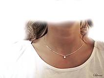 Náhrdelníky - Strieborný 925 basic náhrdelník so zirkonom - 12503961_