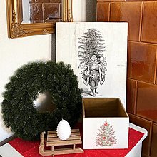 Nábytok - Vianočný box  (Vianočný stromček) - 12501937_