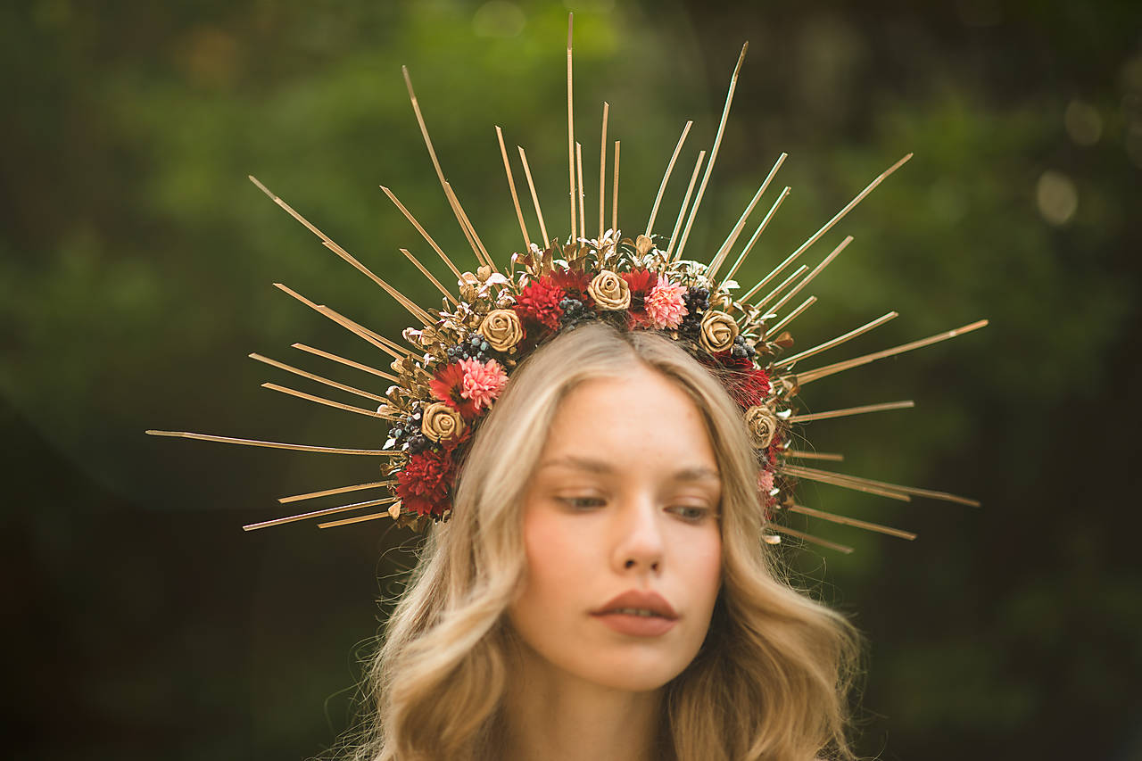 Obojstranná korunka "kráľovna jesenných dní" 