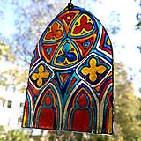 Dekorácie - Závesné sklíčko - Gotické okienko - 12504894_